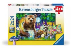 RAVENSBURGER CASESE-TÊTE 2 X 24 PIÈCES - LES ADORABLES AMIS DE LA FORÊT #12004160